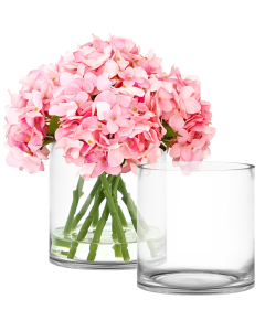 8" x 8" glass cylinder vases