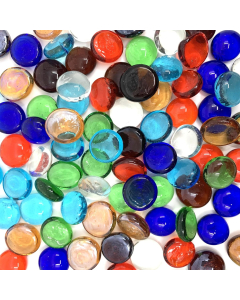 glass flat beads
