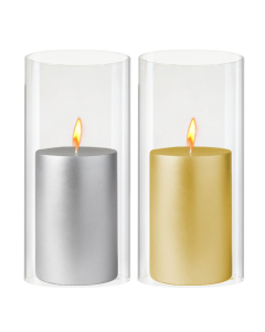 Open-Ended Glass Hurricane Candle Shade Chimney Tube 10" x 4.75"