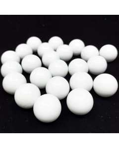 large glass white round marble