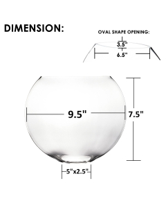 glass moon shape bowl
