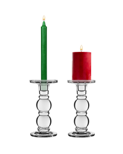 glass pillar candle holder