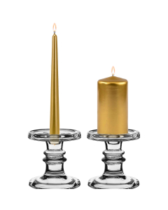 glass pillar candle holder