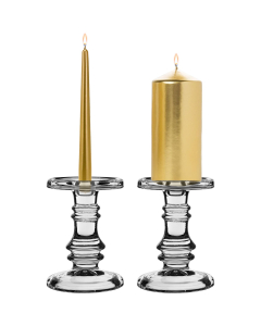 glass pillar candle holder