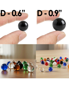 glass round gemstones beads