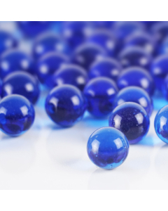 Cobalt Blue Glass Round Marble Vase Fillers