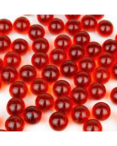 Red Vase Filler Glass Round Marbles 0.5"- 0.6"