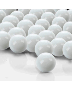 White Vase Filler Glass Round Marbles 0.5"- 0.6"