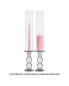 Glass Hurricane Candle Lamp Shade Chimney Tube 6" x 3"