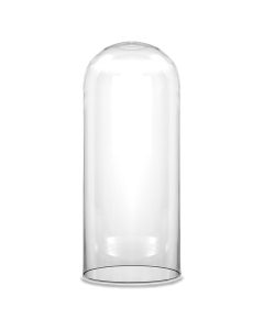 Glass Dome Cloche Plant Terrarium Bell Jars H-14" x D-5.5" 