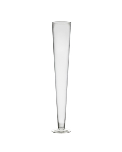 Trumpet Vase Floral Centerpieces H-32" x D-4.5" Clear
