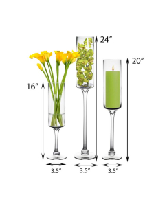 Glass hurricanes Candle Holder