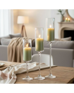 Glass hurricanes Candle Holder