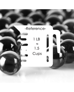 large glass black round marble