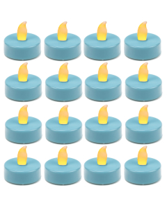blue led tea light candle