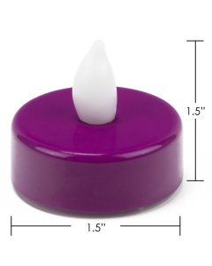 fuchsia led party tea light candles