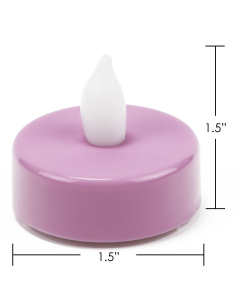 fuchsia led party tea light candles