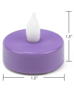 violet led party tea light candles