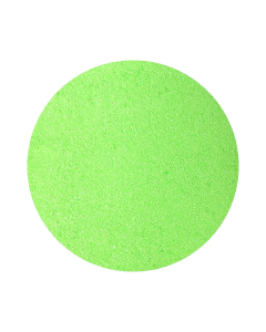 Neon green colored sand