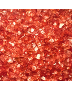 Red Crushed Glass Gravel Vase Filler, Approx. 42 Cups/LB (Wholesale 28 LBS/Case)