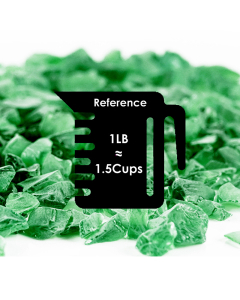 Frosted Green Sea Glass Vase Fillers
