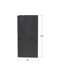 dark brown wood square planter box