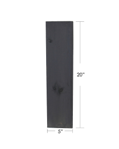 20" Garden Wood Cube Box Planter with Zinc Metal Liner Vase