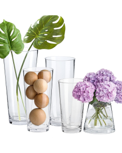 glass tapered cylinder vases