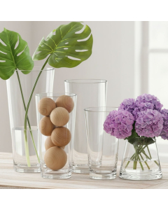 glass tapered cylinder vases