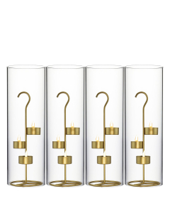 Metal Tea Light Candle Holder Stand with Bottomless Shades