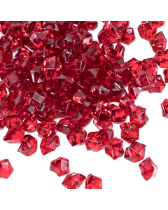 RED ACRYLIC ROCK VASE FILLERS