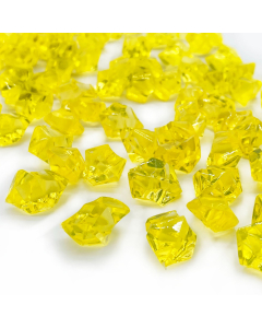 Yellow Acrylic Vase Filler Ice Rocks