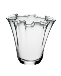 glass blossom wavy flower vases