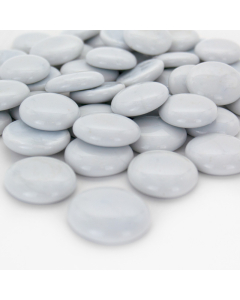 White Flat Gemstone Bowl and Vase Fillers