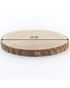 12 inches wood log centerpieces slices