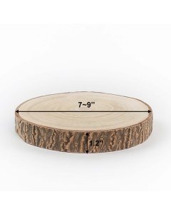 8 inches round wooden slices