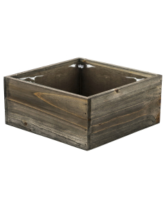 wooden square planter box