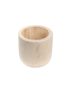 wood cylinder planters