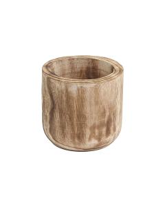 wood cylinder planters