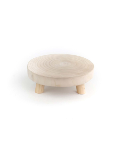 9'' Natural Wood Slice Stand, Wood Riser Wholesale (16 Pcs/Case)