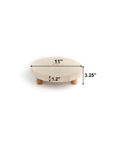 11'' Natural Wood Slice Stand, Wood Riser Wholesale (12 Pcs/Case)