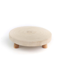 11'' Natural Wood Slice Stand, Wood Riser Wholesale (12 Pcs/Case)
