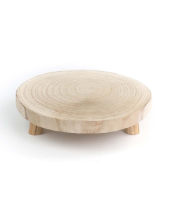 13'' Natural Wood Slice Stand, Wood Riser Wholesale (12 Pcs/Case)