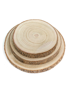 wood slices 8", 10" 12"