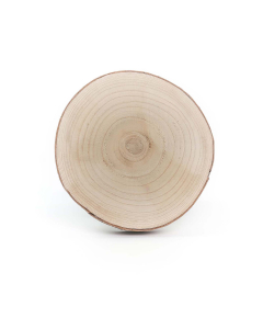 wood slices with bark