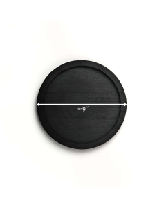 round wood tray for candle decoration