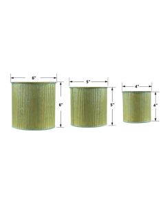 rustic farmhouse corrugated planters